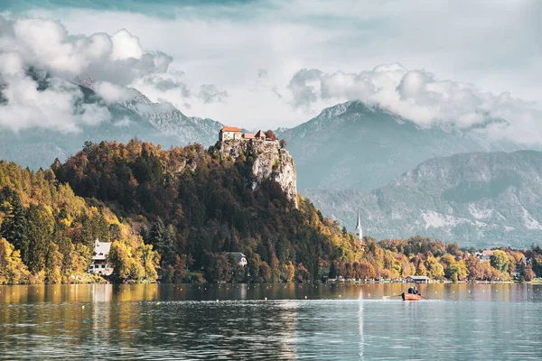 Замок місто Блед, Словенія . — стокове фото
