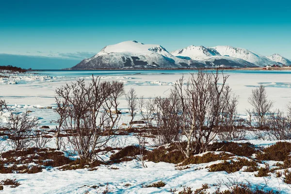 Inverno Norvegia paesaggio — Foto Stock