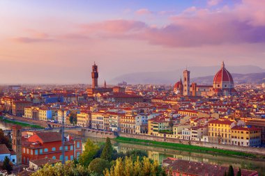 Gün batımında Florence View