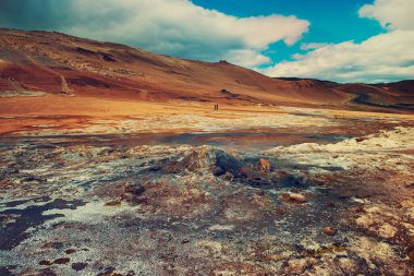 Jeotermal alan Hver, İzlanda.