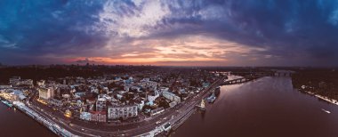 Dnipro 'da günbatımı