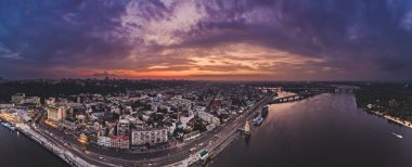 Dnipro 'da günbatımı