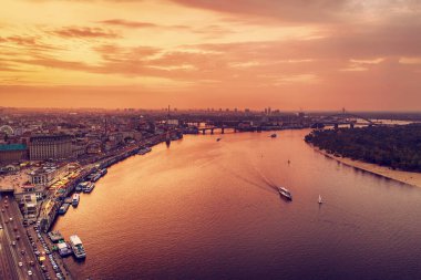 Dnipro 'da günbatımı