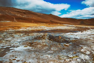 Jeotermal alan Hver, İzlanda.