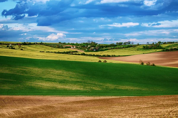 Ländliche Frühlingslandschaft — Stockfoto