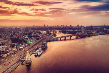 Dnipro 'da günbatımı