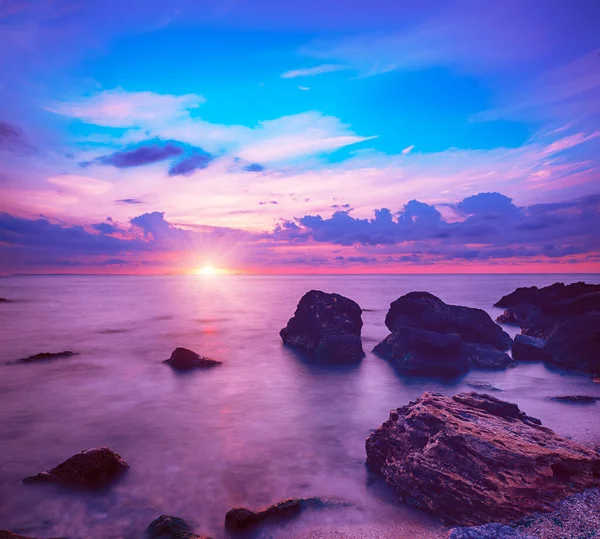 Napkelte a tengeren — Stock Fotó