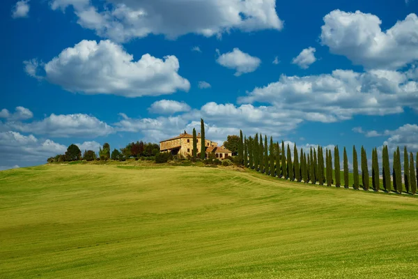 Toscana paisagem típica — Fotografia de Stock