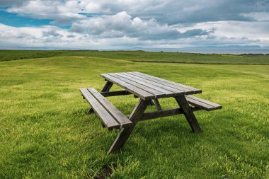 İzlanda 'da piknik masası