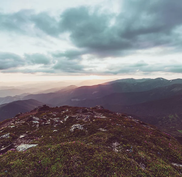 Úžasná horská krajina — Stock fotografie