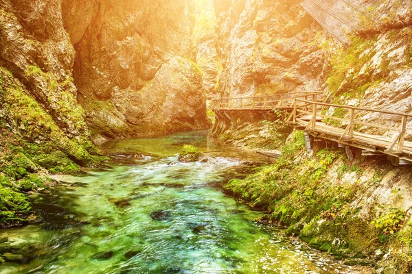 Vintgar gorge, Eslovénia — Fotografia de Stock