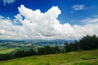 Karpatya dağ manzarası