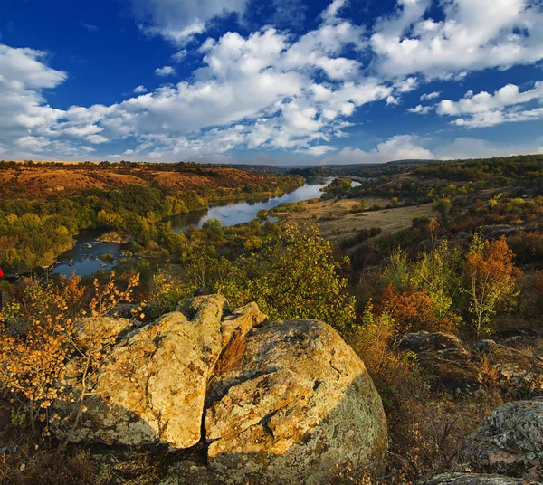 Сільської осінній захід сонця — стокове фото