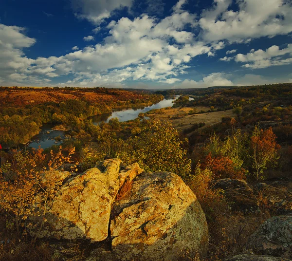 Rural autumn sunset — Stock Photo, Image