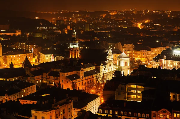 Night Lviv — Stock Photo, Image