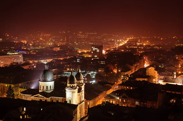 Nacht lviv — Stockfoto