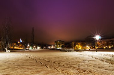 küçük İsveç şehir görünümünü