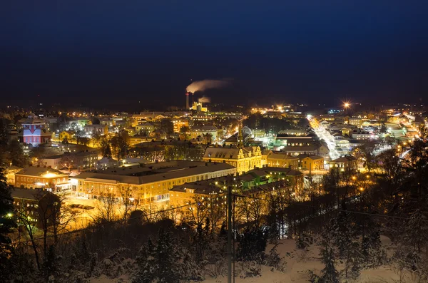 Vista della piccola città svedese — Foto Stock