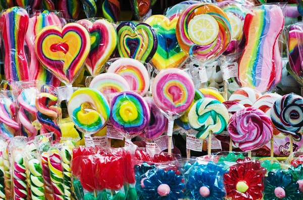 Lolipops at market — Stock Photo, Image