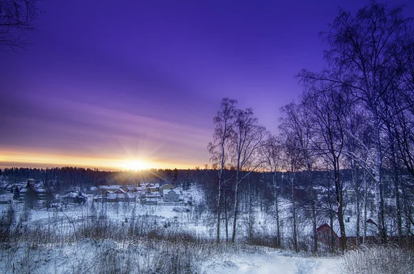 Nascer do sol de inverno — Fotografia de Stock