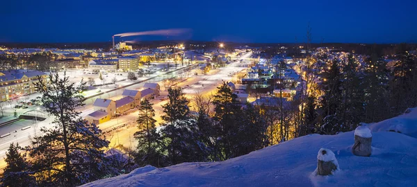 Вид на маленький шведский городок — стоковое фото