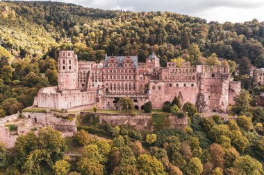 Heidelberg, Baden Wuerttemberg, Almanya 'daki şato harabesi, seyahat merkezleri, Avrupa turistik gezileri
