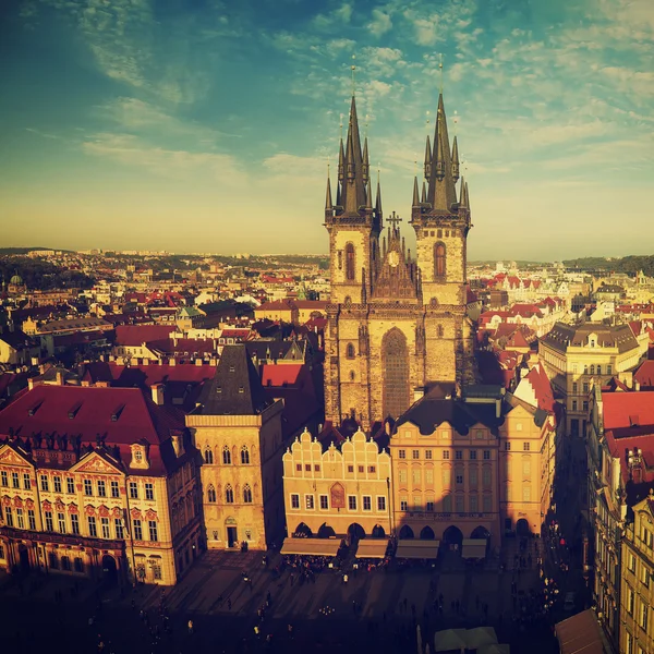 Prag 'daki Eski Şehir Meydanı — Stok fotoğraf