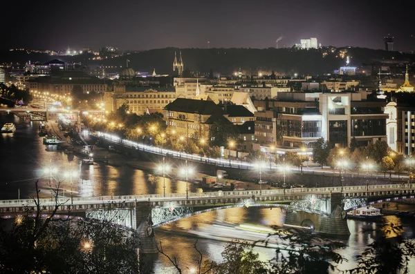 Prague at Night — Stock Photo, Image