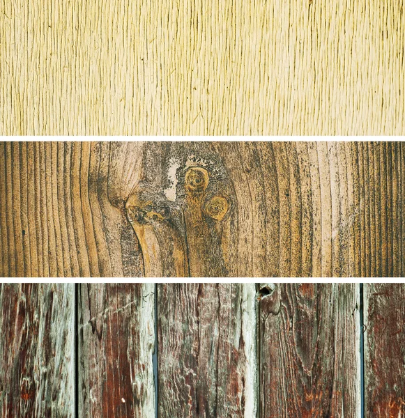 Wooden texture collection — Stock Photo, Image