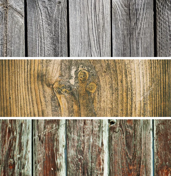 Wooden texture collection — Stock Photo, Image