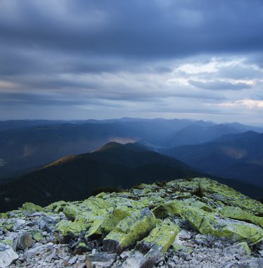 Karpatya dağ manzarası