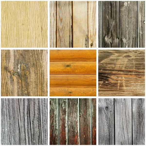 Wooden texture collection — Stock Photo, Image