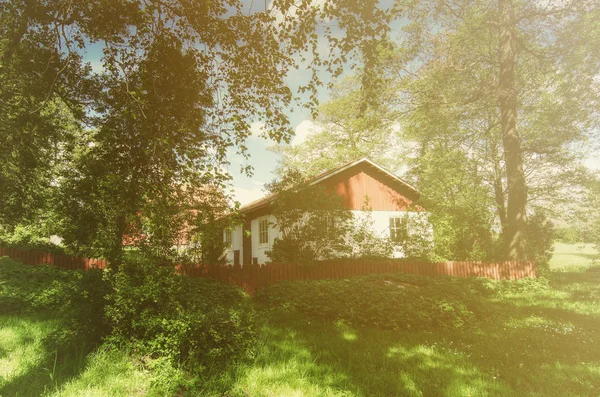 Skandynawskie tradycyjny dom — Zdjęcie stockowe