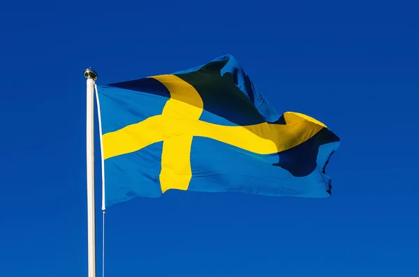 Flagga Sverige — Stockfoto