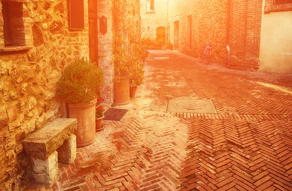 Street of Pienza — Stock Photo, Image