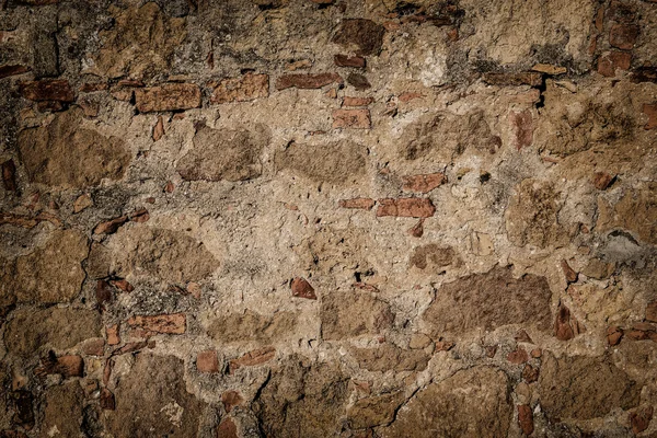 Antico muro di mattoni — Foto Stock