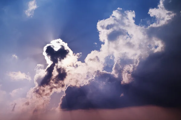 Nuvole di cielo drammatiche — Foto Stock