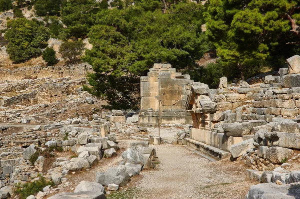 Ancient Lycian City of Arykanda. Antalya-Turkey. unique Lycian city, built upon five large terraces ascending a mountain slope