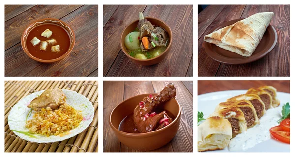 Food set oriental Middle East cuisine.collage — Stock Image Food set oriental Middle East cuisine.collage Stock Picture