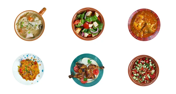 Food set oriental Middle East cuisine.collage — Stock Image Food set oriental Middle East cuisine.collage Stock Photo