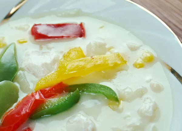 Creamy Chicken Tortilla Soup — Stock Image Creamy Chicken Tortilla Soup Stock Image