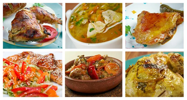 Set of different chicken meat — Stock Image Set of different chicken meat Stock Photo