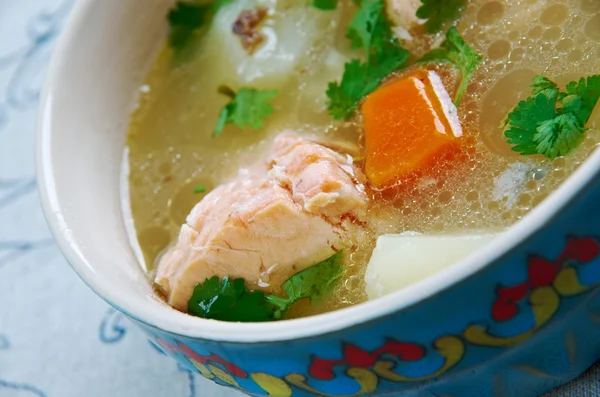 Uzbek fish soup — Stock Image Uzbek fish soup Royalty Free Stock Images