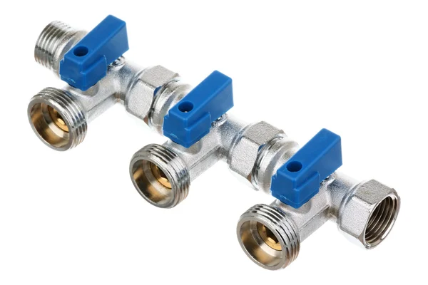 Three fittings connected together — Stock Photo, Image