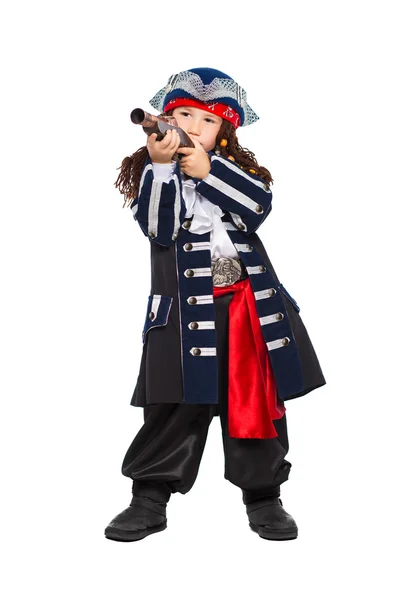 Μικρό αγόρι, ντυμένος σαν πειρατής — Φωτογραφία Αρχείου