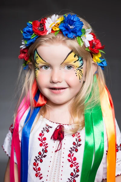 Retrato de menina bonita — Fotografia de Stock