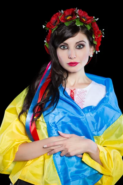 Retrato de jovem mulher ucraniana bonita — Fotografia de Stock