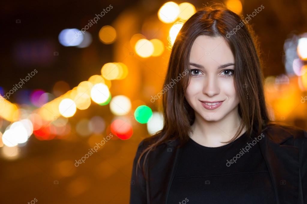 Portrait of young brunette — Stock Photo © acidgrey #104551198
