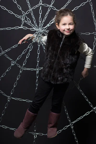 Pequena menina alegre — Fotografia de Stock