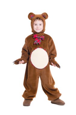 Küçük çocuk ayı kostümü